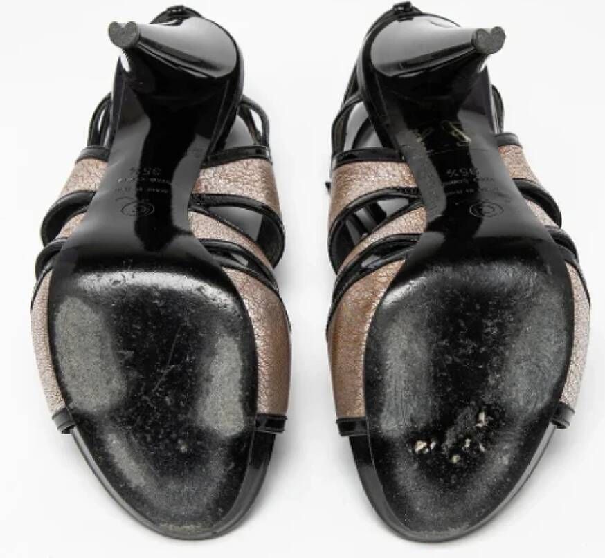 Alexander McQueen Pre-owned Leather sandals Black Dames