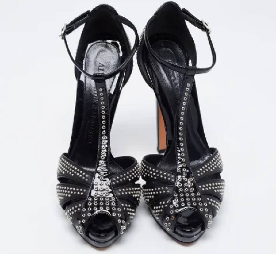 Alexander McQueen Pre-owned Leather sandals Black Dames