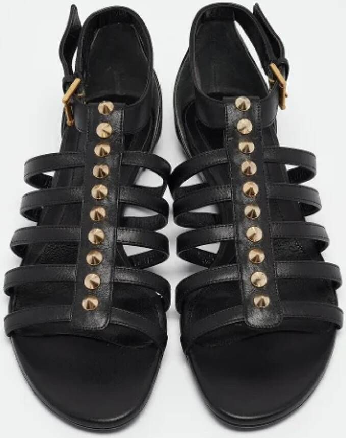 Alexander McQueen Pre-owned Leather sandals Black Dames