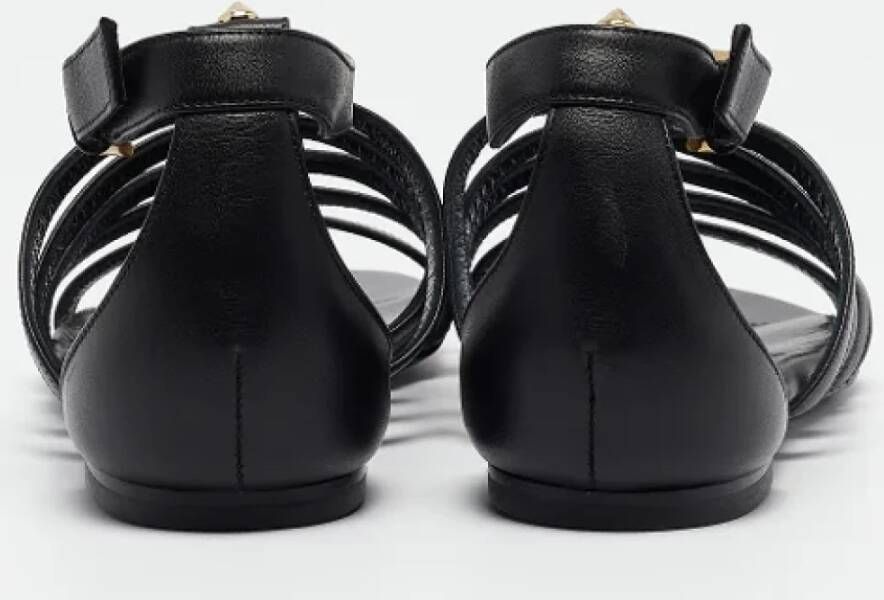 Alexander McQueen Pre-owned Leather sandals Black Dames