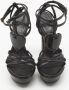 Alexander McQueen Pre-owned Leather sandals Black Dames - Thumbnail 3