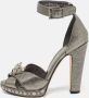 Alexander McQueen Pre-owned Leather sandals Gray Dames - Thumbnail 2