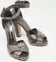 Alexander McQueen Pre-owned Leather sandals Gray Dames - Thumbnail 4