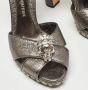 Alexander McQueen Pre-owned Leather sandals Gray Dames - Thumbnail 7
