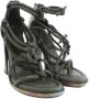 Alexander McQueen Pre-owned Leather sandals Green Dames - Thumbnail 2
