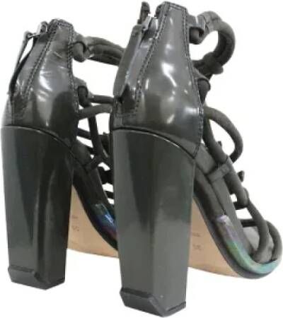 Alexander McQueen Pre-owned Leather sandals Green Dames