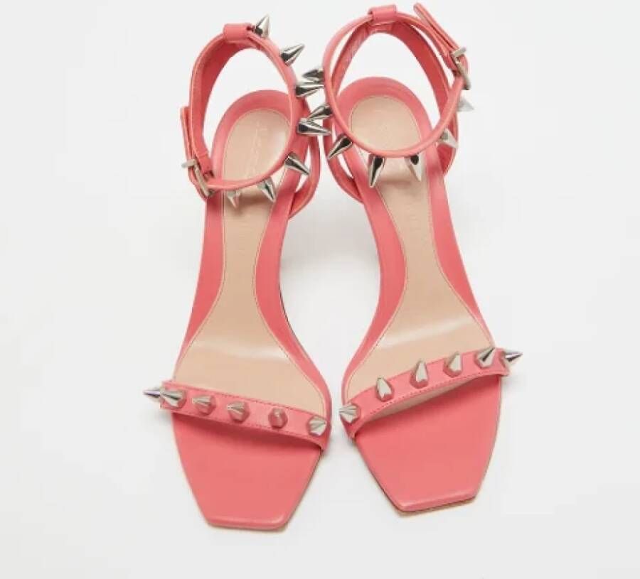 Alexander McQueen Pre-owned Leather sandals Pink Dames