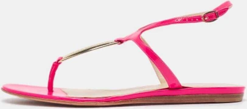 Alexander McQueen Pre-owned Leather sandals Pink Dames