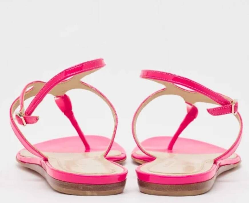 Alexander McQueen Pre-owned Leather sandals Pink Dames