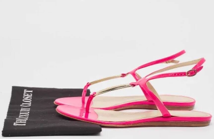 Alexander McQueen Pre-owned Leather sandals Pink Dames