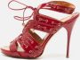 Alexander McQueen Pre-owned Leather sandals Red Dames - Thumbnail 2