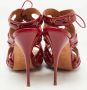 Alexander McQueen Pre-owned Leather sandals Red Dames - Thumbnail 5