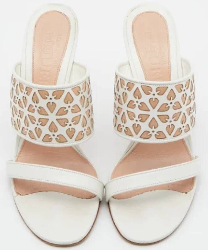 Alexander McQueen Pre-owned Leather sandals White Dames