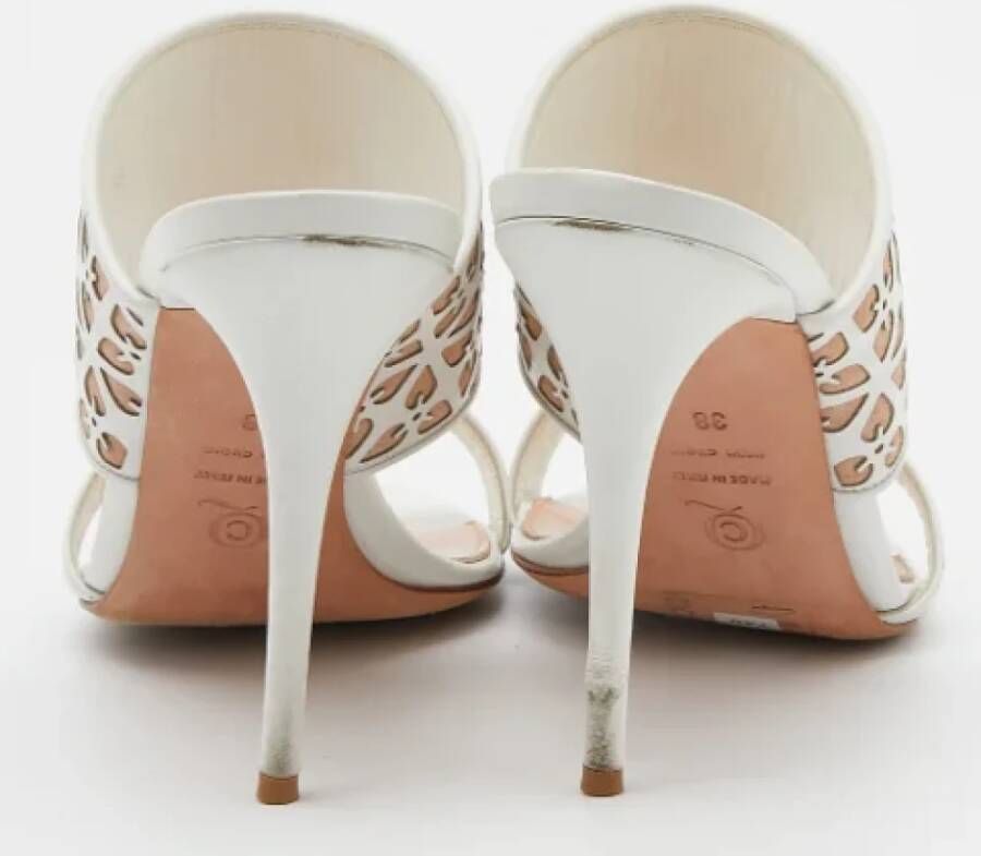 Alexander McQueen Pre-owned Leather sandals White Dames