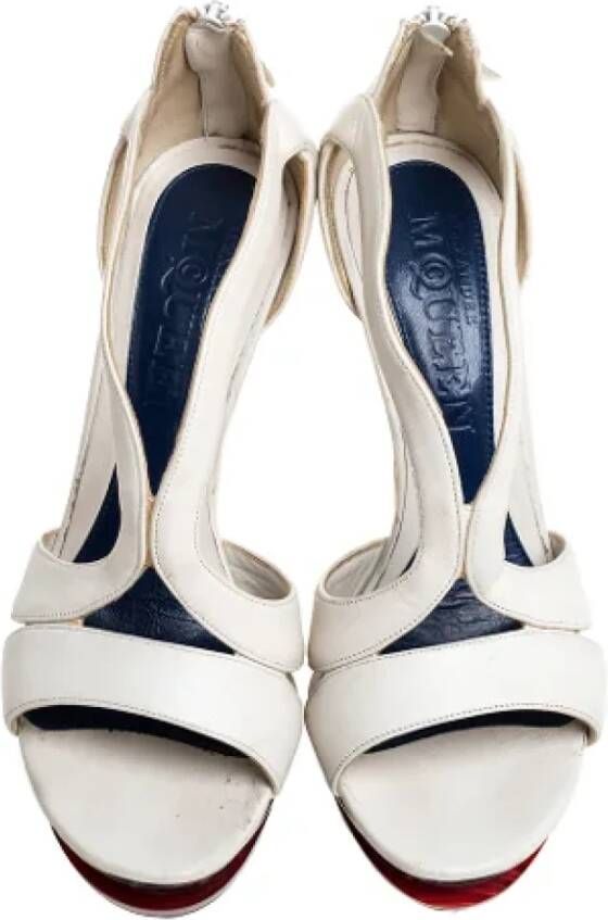 Alexander McQueen Pre-owned Leather sandals White Dames