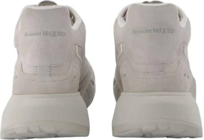 Alexander McQueen Pre-owned Leather sneakers Beige Heren