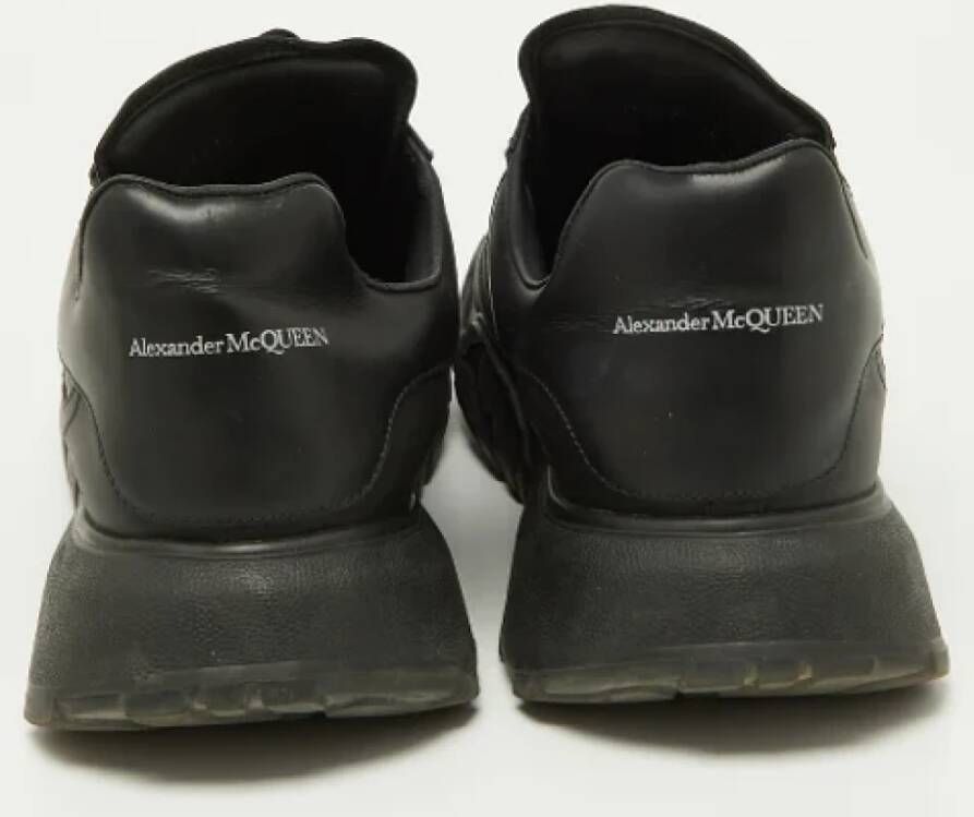Alexander McQueen Pre-owned Leather sneakers Black Dames