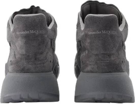 Alexander McQueen Pre-owned Leather sneakers Gray Heren