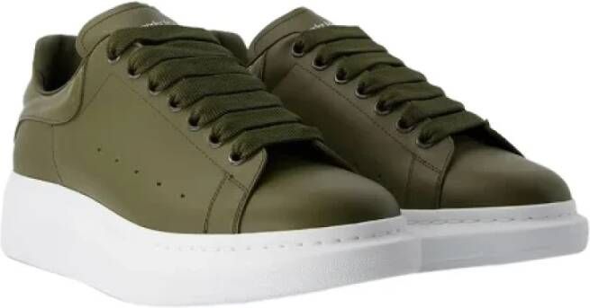 Alexander McQueen Pre-owned Leather sneakers Green Dames