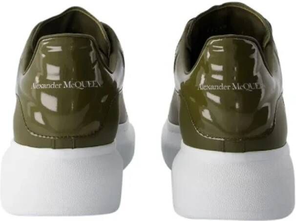 Alexander McQueen Pre-owned Leather sneakers Green Dames
