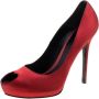 Alexander McQueen Pre-owned Satin heels Red Dames - Thumbnail 2
