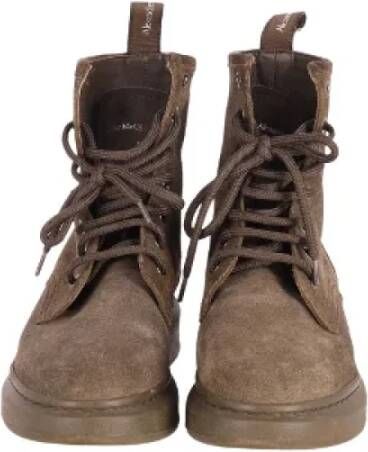 Alexander McQueen Pre-owned Suede boots Brown Dames
