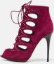 Alexander McQueen Pre-owned Suede boots Purple Dames - Thumbnail 2