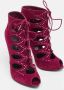 Alexander McQueen Pre-owned Suede boots Purple Dames - Thumbnail 4