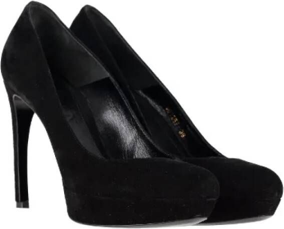 Alexander McQueen Pre-owned Suede heels Black Dames