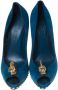 Alexander McQueen Pre-owned Suede heels Blue Dames - Thumbnail 2