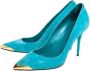 Alexander McQueen Pre-owned Suede heels Blue Dames - Thumbnail 3