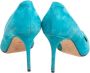 Alexander McQueen Pre-owned Suede heels Blue Dames - Thumbnail 4