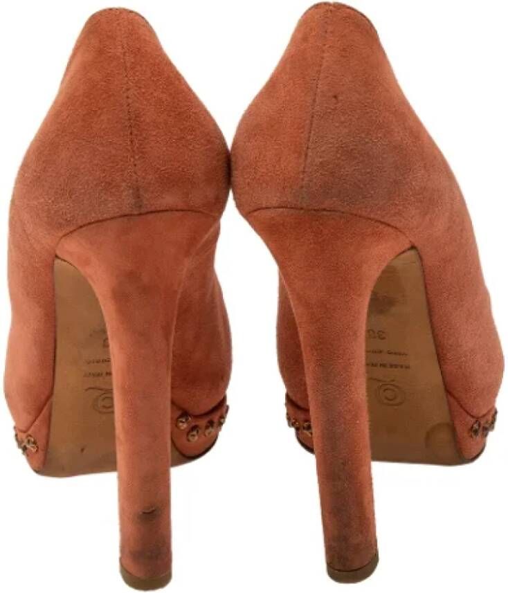 Alexander McQueen Pre-owned Suede heels Brown Dames