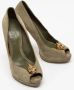 Alexander McQueen Pre-owned Suede heels Green Dames - Thumbnail 4