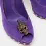 Alexander McQueen Pre-owned Suede heels Purple Dames - Thumbnail 6