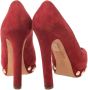 Alexander McQueen Pre-owned Suede heels Red Dames - Thumbnail 4