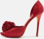 Alexander McQueen Pre-owned Suede heels Red Dames - Thumbnail 2