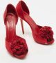 Alexander McQueen Pre-owned Suede heels Red Dames - Thumbnail 4