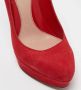 Alexander McQueen Pre-owned Suede heels Red Dames - Thumbnail 6