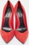 Alexander McQueen Pre-owned Suede heels Red Dames - Thumbnail 3