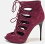 Alexander McQueen Pre-owned Suede sandals Red Dames - Thumbnail 2