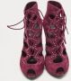 Alexander McQueen Pre-owned Suede sandals Red Dames - Thumbnail 3