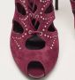 Alexander McQueen Pre-owned Suede sandals Red Dames - Thumbnail 7