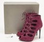 Alexander McQueen Pre-owned Suede sandals Red Dames - Thumbnail 9
