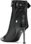 Alexander mcqueen Zwarte Leren Enkellaarzen met Gespsluiting Black Dames - Thumbnail 3