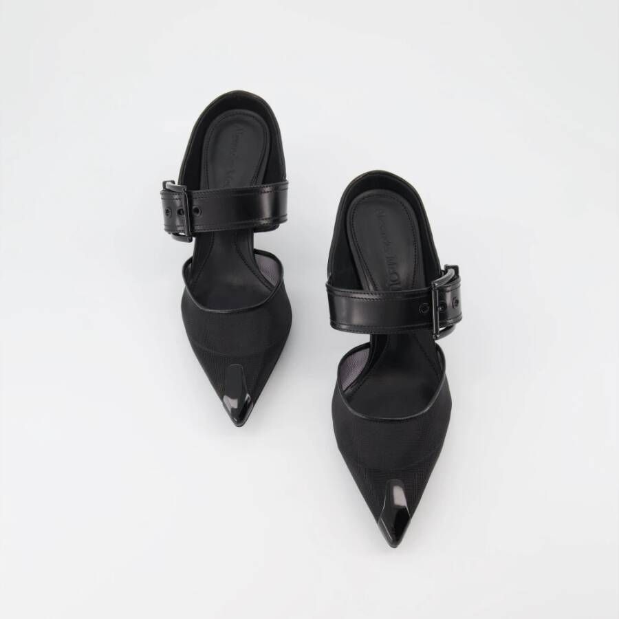 alexander mcqueen Punk Gesp Muiltjes Black Dames