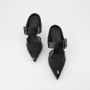 Alexander mcqueen Zwarte Leren Hakmuiltjes W4Ab2 Zwart Dames - Thumbnail 10