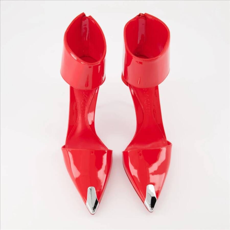 Alexander McQueen Punk Rits Leder Bicolor Hakken