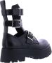 Alexander mcqueen Zwarte enkellaarzen voor vrouwen Black Dames - Thumbnail 6