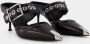 Alexander mcqueen Romantische Edge Zwart Zilver Leren Sandalen Black Dames - Thumbnail 3